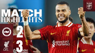 BRILLIANT Gakpo Double amp Diaz Goal Brighton 23 Liverpool  Carabao Cup Highlights [upl. by Edi964]