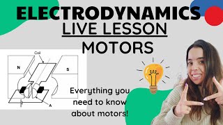 Grade 12 Electrodynamics Motors LIVE lesson Physics [upl. by Sumedocin409]