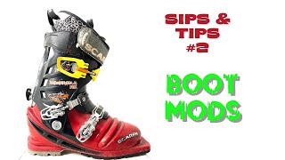 Sips amp Tips 2  August 13 2021  Telemark Ski Boot Modifications [upl. by Gladwin182]