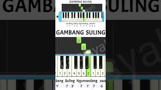 Gambang suling pianikacover notpianika tutorialpianika pianika [upl. by Stamata]