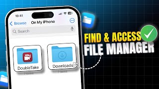 How to Find and Access the File Manager on iPhone  Where to See Downloaded Files on iPhone [upl. by Janot504]