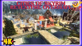 Skyrim Mod Showcase  Cities of Skyrim Retexture Overhaul  Xbox Series X [upl. by Hale]