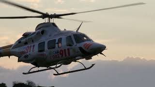 Netcare 911 Bell 430 landing at Virginia Airport [upl. by Yrallam]