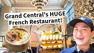 NYCs New HUGE FRENCH Restaurant Is GRAND BRASSERIE Worth The Hype Review in GRAND CENTRAL [upl. by Tacita]