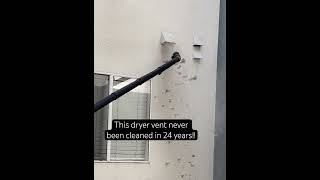 dryer vent cleaning dirty dangerous health youtube youtubeshorts [upl. by Chirlin]