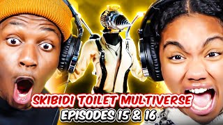 SKIBIDI TOILET MULTIVERSE EPISODES 15 amp 16  JUSTCOZY AS A SKIBIDI TOILET  Maha amp Badger Reacts [upl. by Gorman]