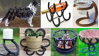 horseshoe project ideas  horseshoe craft ideas horseshoe welding project ideas for beginners [upl. by Nalim550]