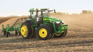 Autonomous 8R Tractor  John Deere Precision Ag [upl. by Hammock]