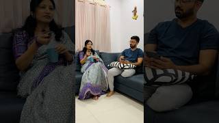 Gold side effects😂 saree from flyingcolorzzz funny couple shorts relatable [upl. by Nalrah983]