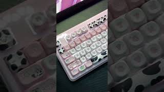 Customized keyboard for mooMooCow fans Highquality mechanical keys [upl. by Figge243]