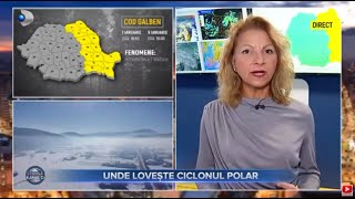 Stirile Kanal D  AVERTIZARE DE VREME REA UNDE VA LOVI CICLONUL POLAR  Editie de seara [upl. by Salisbury]