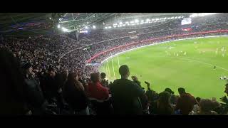 Final siren and Bulldogs song after win over Carlton AFL 2024 [upl. by Wakeen]