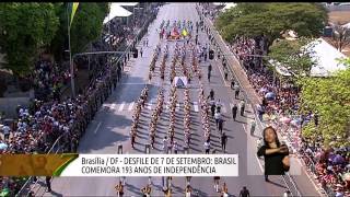 Desfile cívicomilitar comemora 193 anos da Independência do Brasil [upl. by Sherlocke]