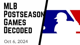 MLB POSTSEASON PLAYOFF GAMES BETTING ODDS ANALYSIS  Where the money is going October 6 2024 [upl. by Nnyroc]