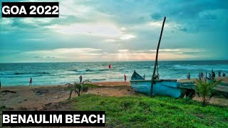 South Goas Second Famous Beach Update  Benaulim Beach  Shacks  Virtual Tour  Goa Vlog [upl. by Fellows]