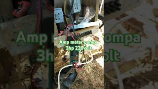 Amp meter arus pompa 3hp 220volt [upl. by Yanehs]