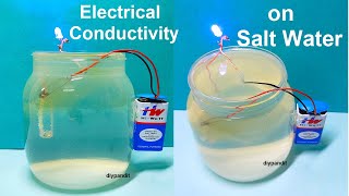 electrical conductivity with salt water  science experiment working model  diy  DIY pandit [upl. by Colbert]