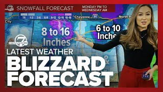 Blizzard forecast for Colorado  Latest weather [upl. by Aohsoj]