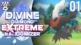 EXTREME ALREADY  Pokemon Divine Diamond EXTREME Randomizer Episode 1 [upl. by Ahsemrac]