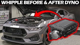 2024 Mustang GT Whipple Install  Before and After Dyno Numbers [upl. by Ahsier]