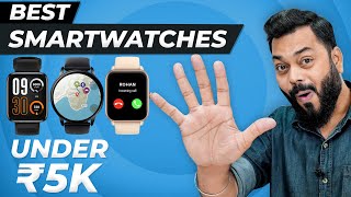 Top 5 Best Smartwatches Under ₹5000 In 2022⚡Bluetooth Calling GPS AMOLED amp More [upl. by Xylon]