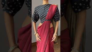 Rakshandhan Saree Draping grwm indianattire ootdfashion sareedrape blousedesign [upl. by Schaper]