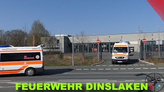 Zusammenschnitt Feuerwehr Dinslaken  Einsatzfahrten Dinslaken [upl. by Ho790]