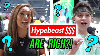 Asking HYPEBEASTS at ComplexCon How Much Their Outfits Cost [upl. by Sirenay]