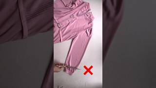 Tips for shortening sleeves while still maintaining the original shape of the cuffs [upl. by Vine]