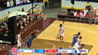 Burke 23 Adonicas Sanders with the allyoop jam off the inbounds pass [upl. by Nos]