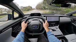 2024 Subaru Solterra Touring EV POV Drive Impressions and ASMR [upl. by Sedgewinn]