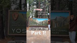 6 things to add to your Yosemite NP itinerary part 1 yosemite nationalparks halfdome elcapitan [upl. by Zarihs]