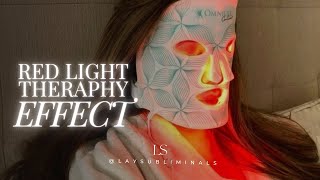 RED LIGHT THERAPY EFFECT  Manifest Flawless Youthful Skin ✦ antiaging clear perfect amp glowing [upl. by Kcaj858]