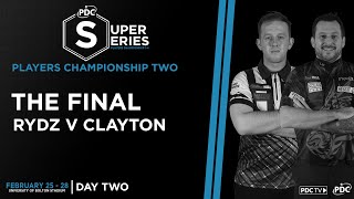 Rydz v Clayton  Final  Players Championship Two [upl. by Eugnimod]