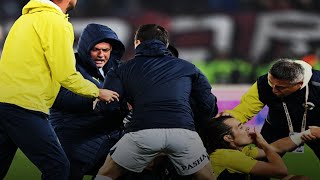 Jose Mourinho celebrating Fenerbahçes victory with a failed knee slide 😂 Fenerbahçe vs Trabzonspor [upl. by Esened801]