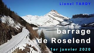 Randonnée ski au lac et au barrage de Roselend [upl. by Arvid]