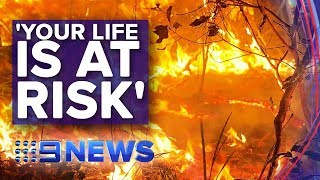 Unprecedented bushfire event unfolding across NSW  Nine News Australia [upl. by Cassi]