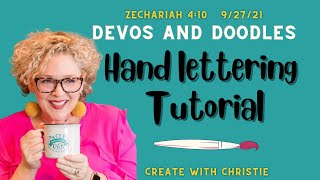 092721 Devos and Doodles Part 1 Zechariah 410 [upl. by Harrod]