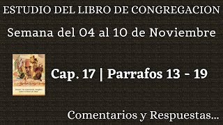 ESTUDIO DE LIBRO DE CONGREGACIÓN ✅ SEMANA DEL 04 AL 10 DE NOVIEMBRE [upl. by Aicram]