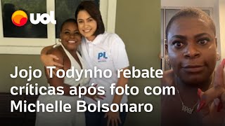 Jojo Todynho diz que vai tirar Arrasou Viado do ar após críticas por foto com Michelle Bolsonaro [upl. by Yeltnarb]