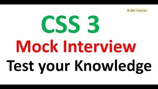 CSS Interview Questions and Answers  CSS3 interview questions and answers [upl. by Derrek260]