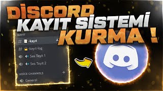 Discord Sunucusuna Kayıt Sistemi Kurma [upl. by Haibot]