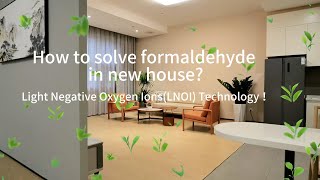 How to solve formaldehyde in new house  Light Negative Oxygen Ions LNOI Technology！ [upl. by Killie491]