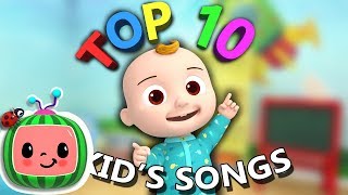 Top 10 Popular Kids Songs  More Nursery Rhymes amp Kids Songs  CoComelon [upl. by Annohsat]