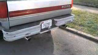 1990 f150 58 flowmaster super10 exhaust [upl. by Mchugh]