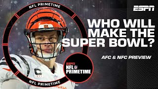 AFC and NFC Championship Game Sunday preview  NFL Primetime [upl. by Aicrag]