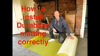 Durabase tile matting how to install the correct way [upl. by Hakkeber]