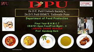 Food Production  Larder Kitchen Garde Manger [upl. by Lamont536]