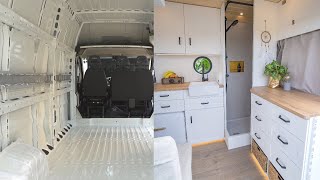 VAN CONVERSION Timelapse  Luxury DIY Campervan with SHOWER  Vanlife [upl. by Florine]