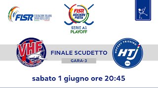 Serie A1  Finale Scudetto  Gara3  Centro Porsche Firenze VHForte x Hockey Trissino [upl. by Adirf]